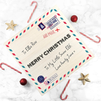 Personalised Nostalgic International Mail Christmas Box
