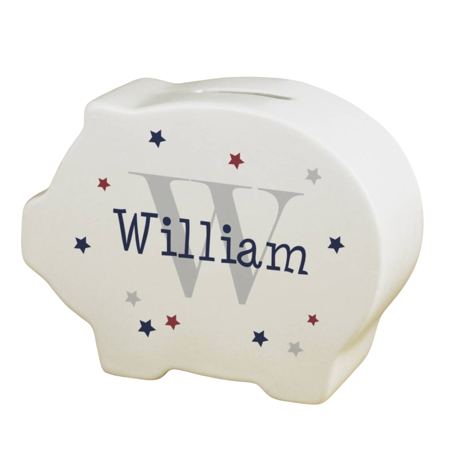 Personalised Name And Big Initial Piggy Bank