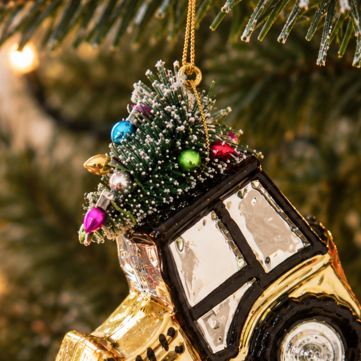 Golden Digger With Christmas Tree Bauble