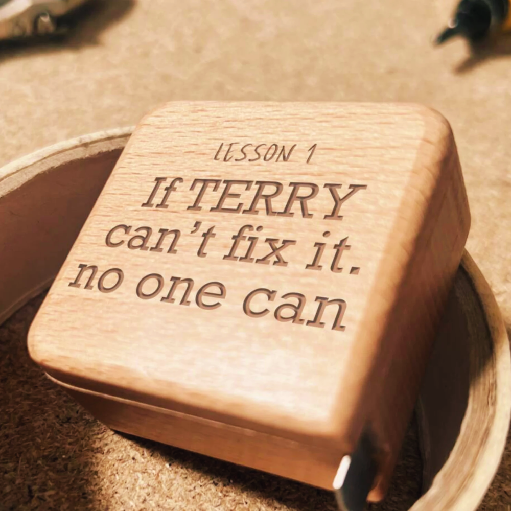 Personalised Beech Wooden Tape Measure