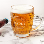 Personalised Dimpled Beer Tankard for Him