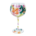 Hand-Painted Butterfly Garden Gin Glass