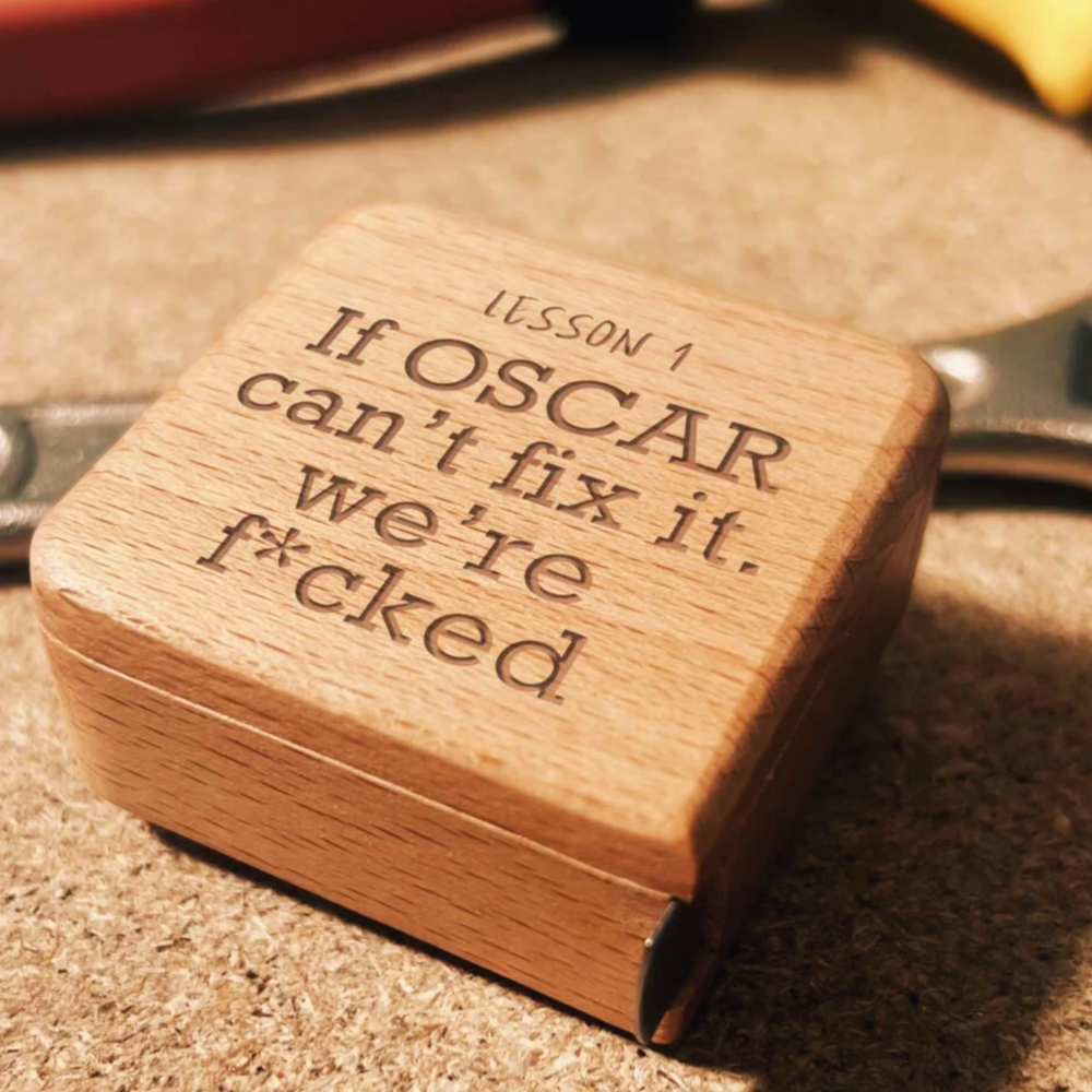 Personalised Beech Wooden Tape Measure