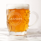Personalised Dimpled Beer Tankard for Him