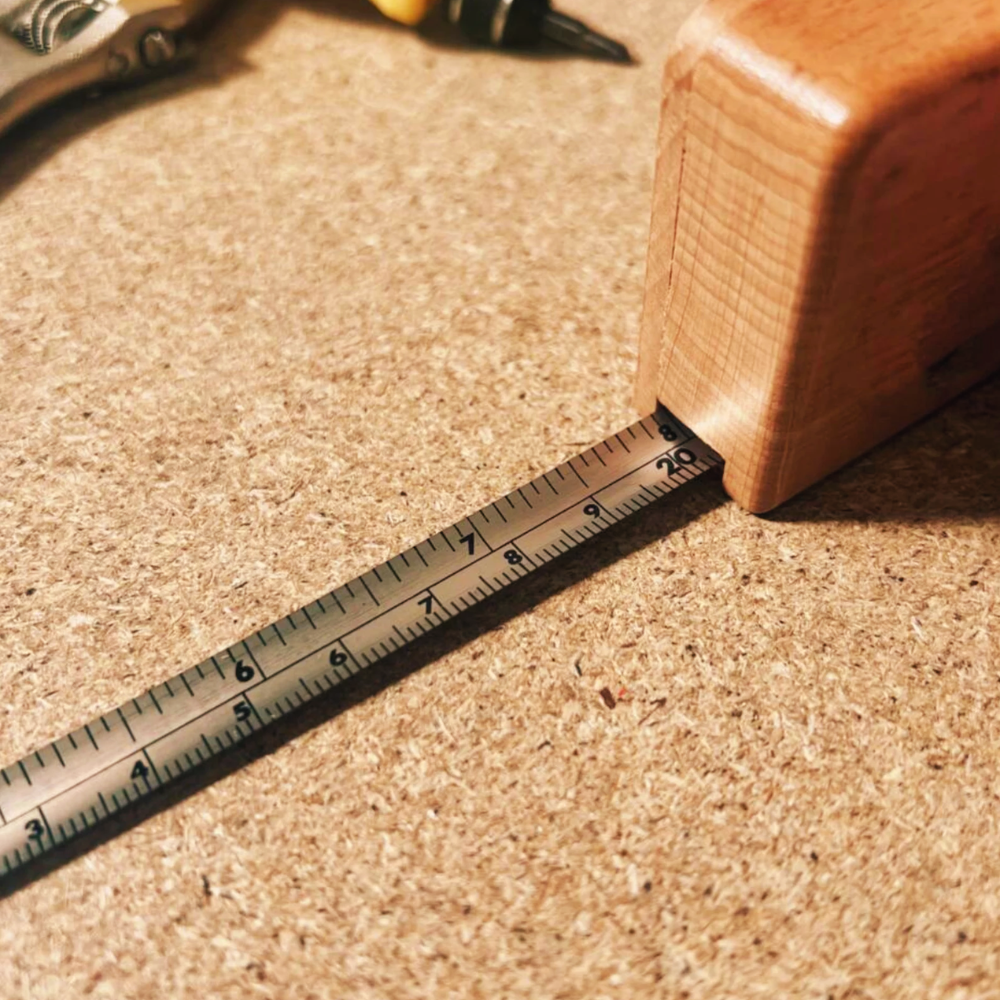 Personalised Beech Wooden Tape Measure