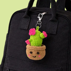 Mini Cactus DIY Crochet Bag Charm Kit