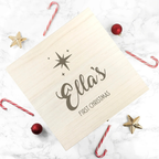 Personalised Minimalist First Christmas Memory Box