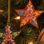 Kashmiri Floral Star Christmas Bauble