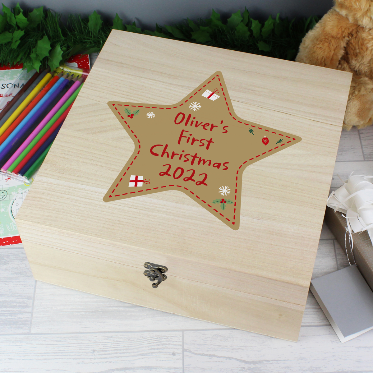 Personalised Star Christmas Eve Box