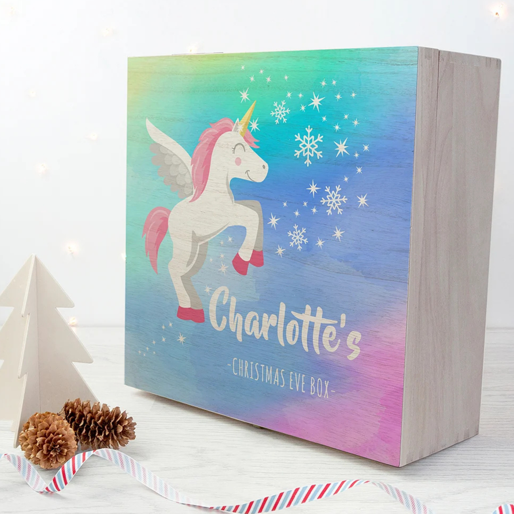 Personalised Baby Unicorn Christmas Eve Box