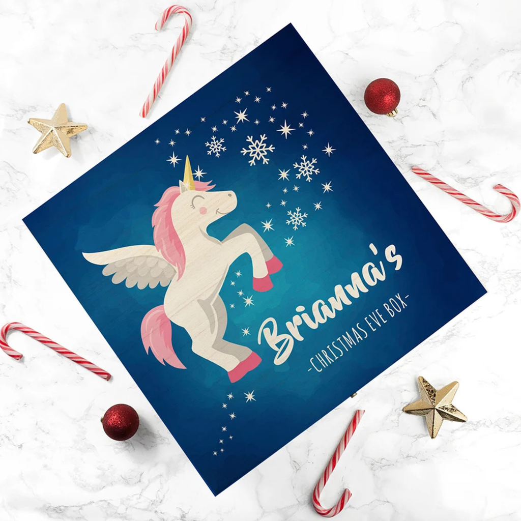 Personalised Baby Unicorn Christmas Eve Box