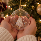 Personalised Glass Christmas Tree Bauble
