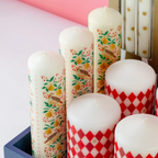 Partridge & Pear Advent Pillar Candle