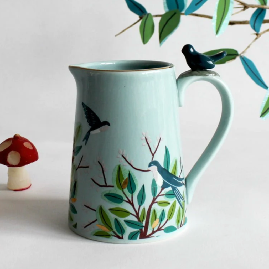 Secret Garden Bird Milk Jug