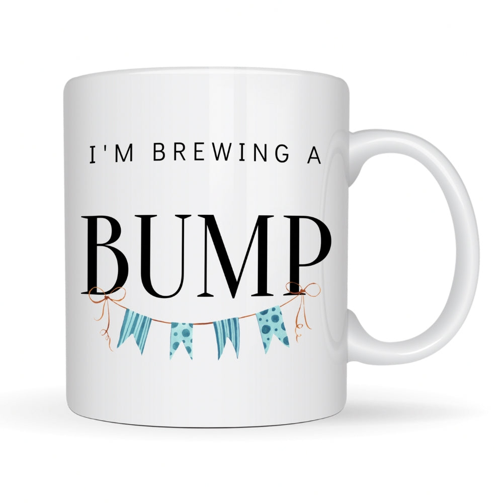 Brewing A Bump Mug Set Personalised New Parents Gift