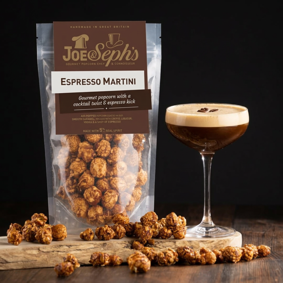 Espresso Martini Liqueur Gourmet Popcorn