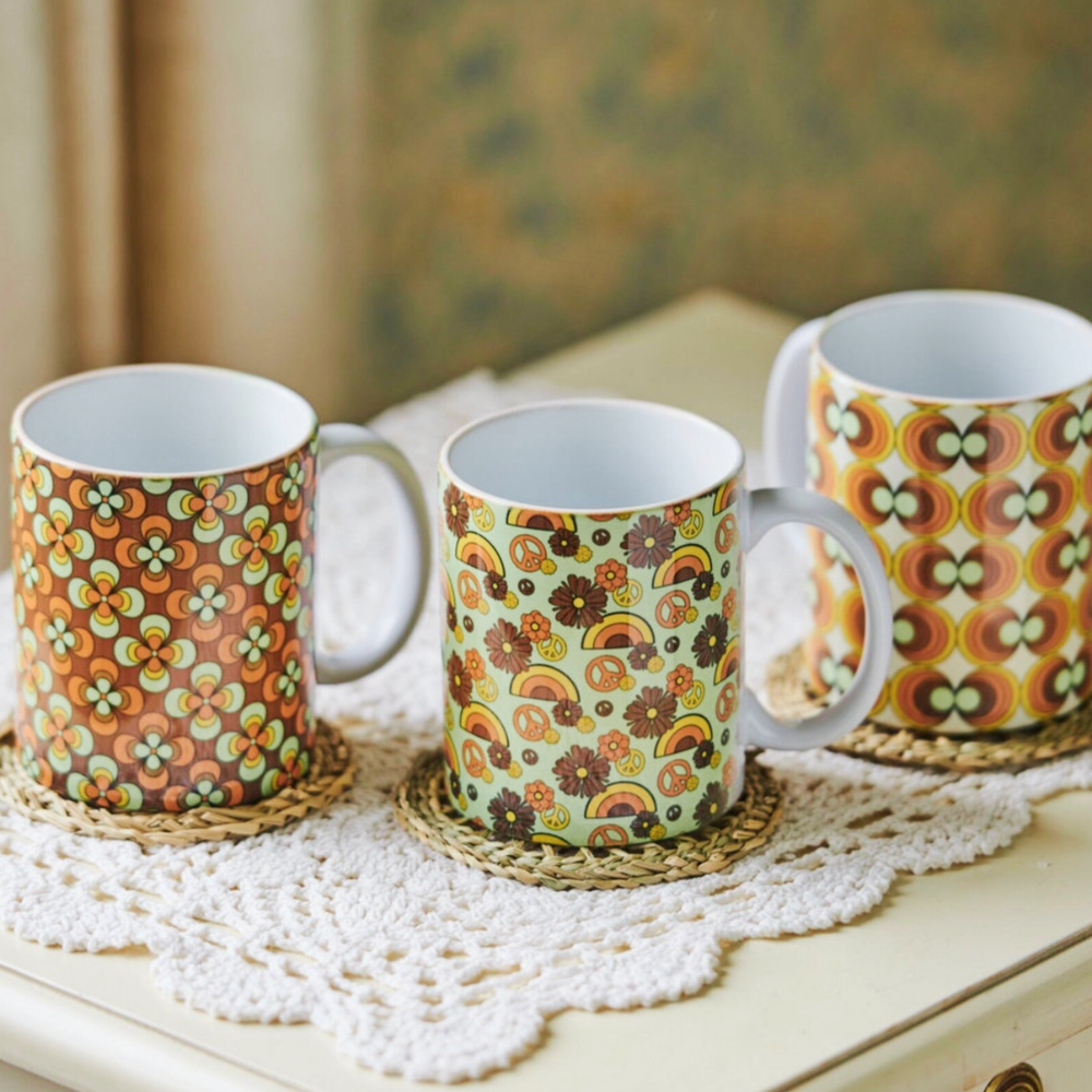 Retro 70s Pattern Mug