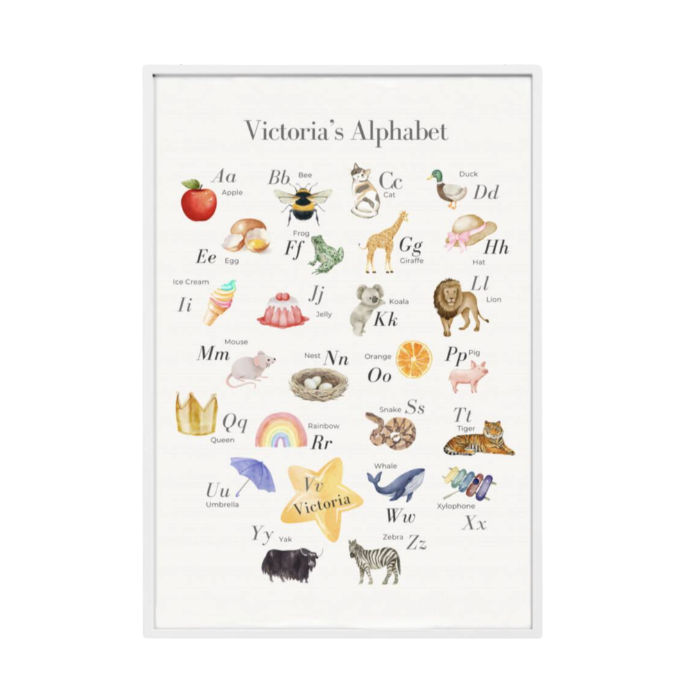 Personalised Sweet Nursery Alphabet Print