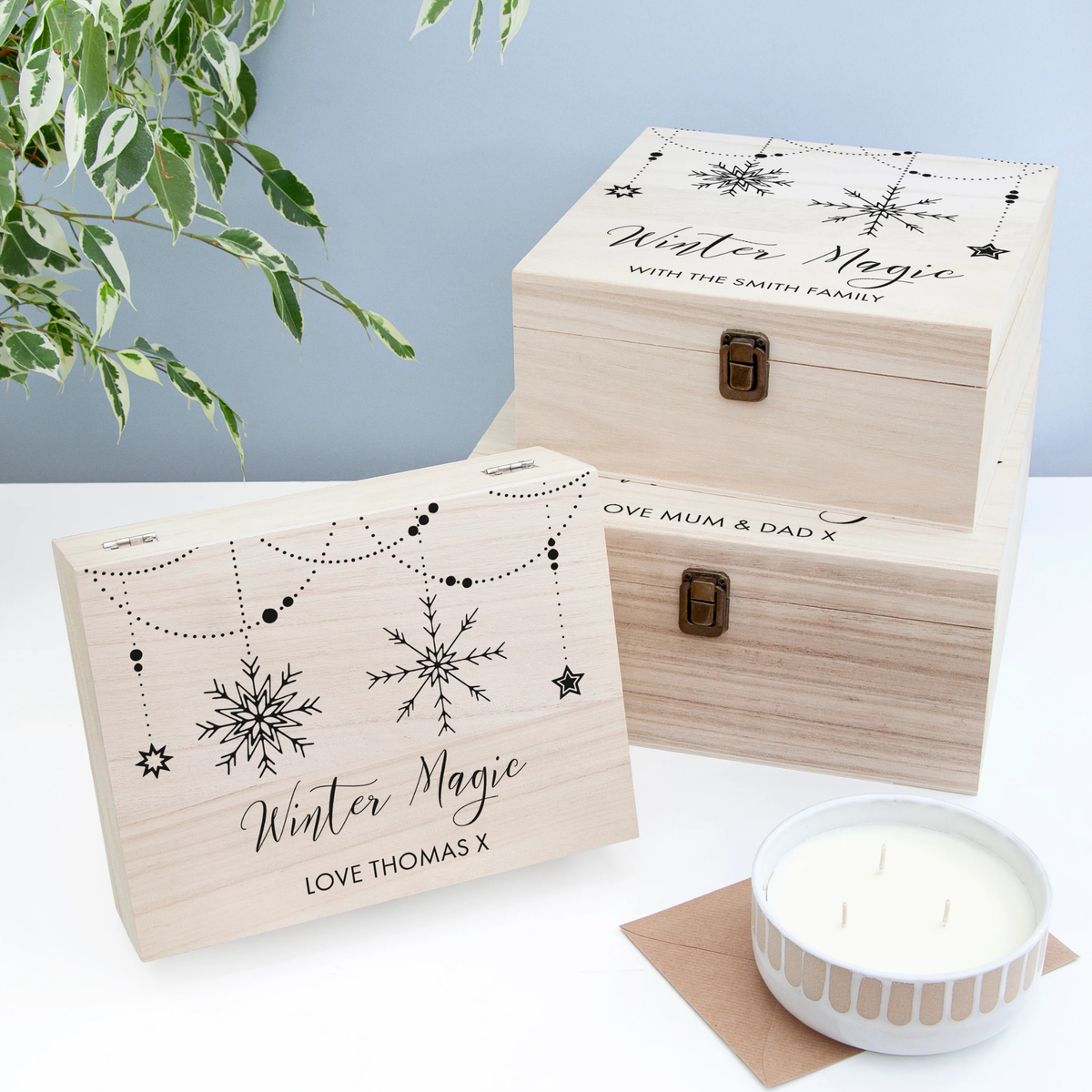 Personalised Winter Magic Christmas Eve Box