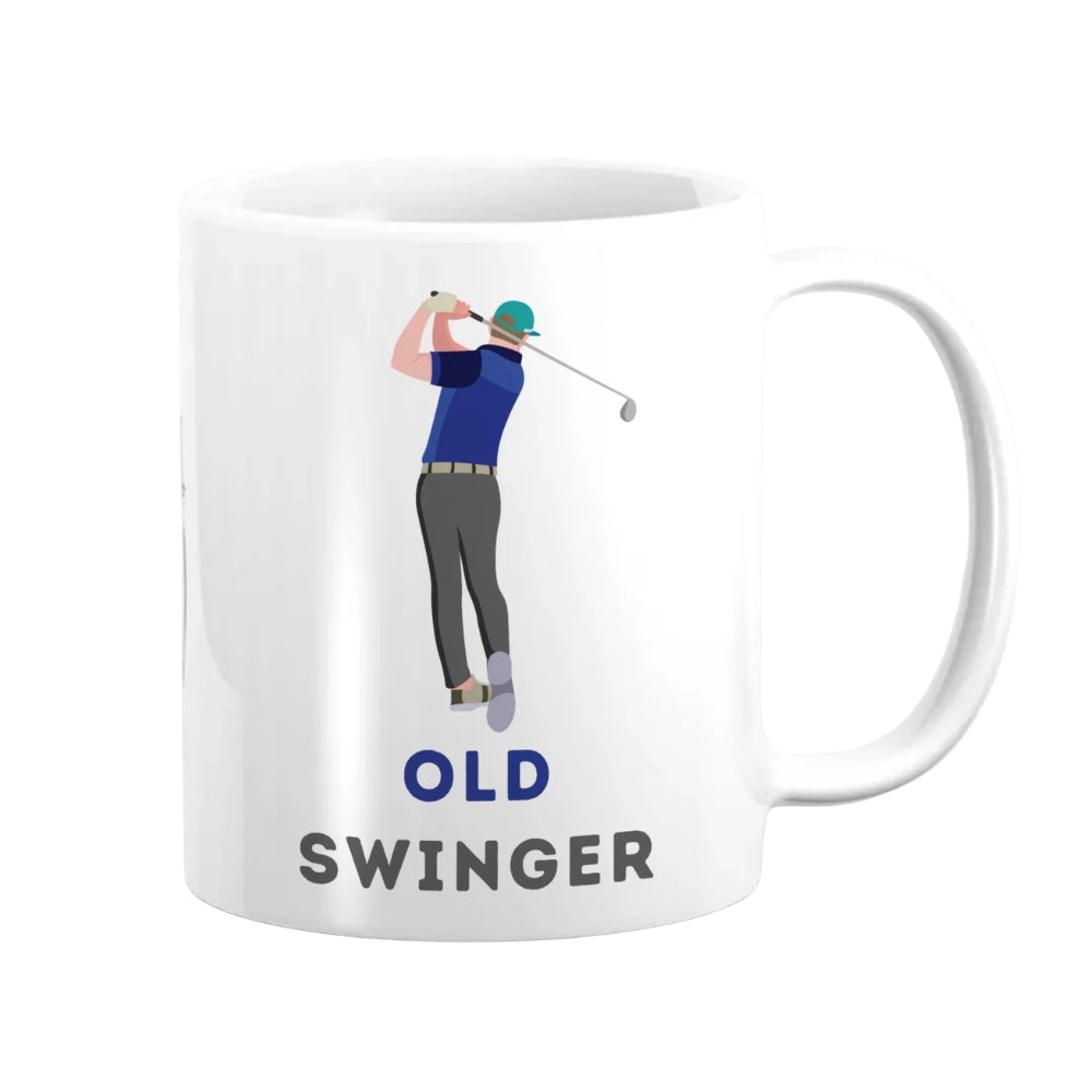 Old Swinger Golf Mug Funny Golfer Gift