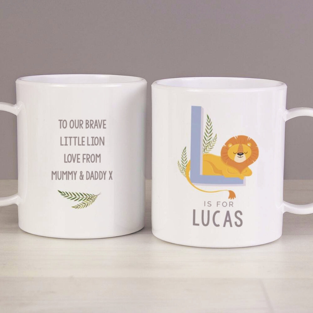Personalised Animal Alphabet Melamine Mug