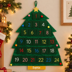 Personalised Fabric Christmas Tree Advent Calendar