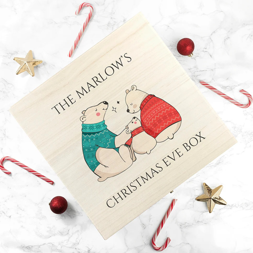 Personalised Polar Bear Christmas Eve Box
