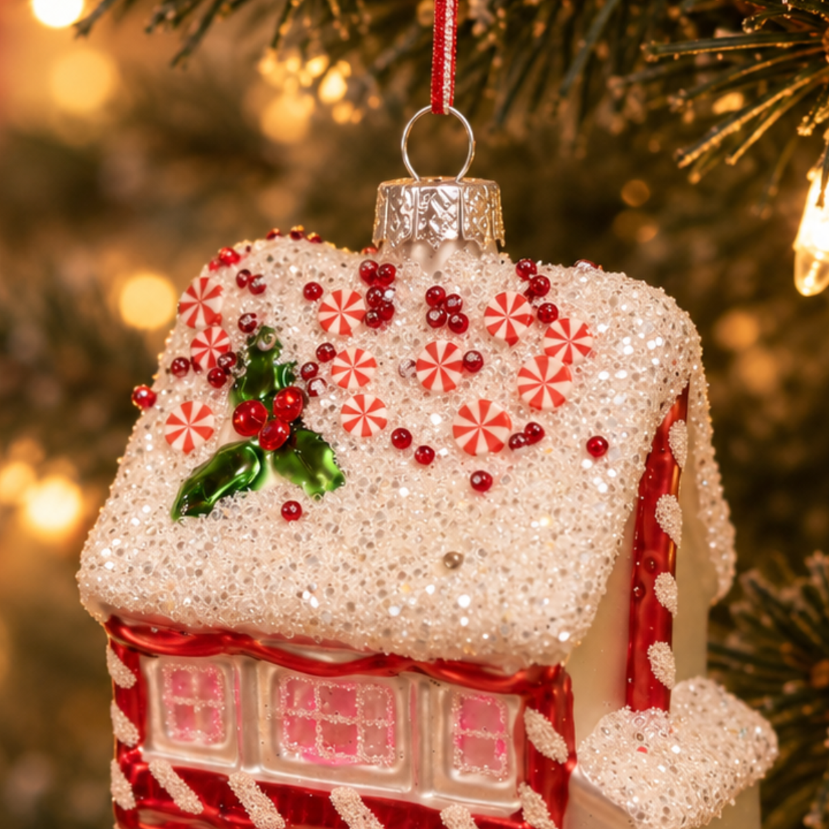 Fairytale Gingerbread House Christmas Bauble