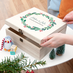 Personalised Couple's Wreath Christmas Eve Box