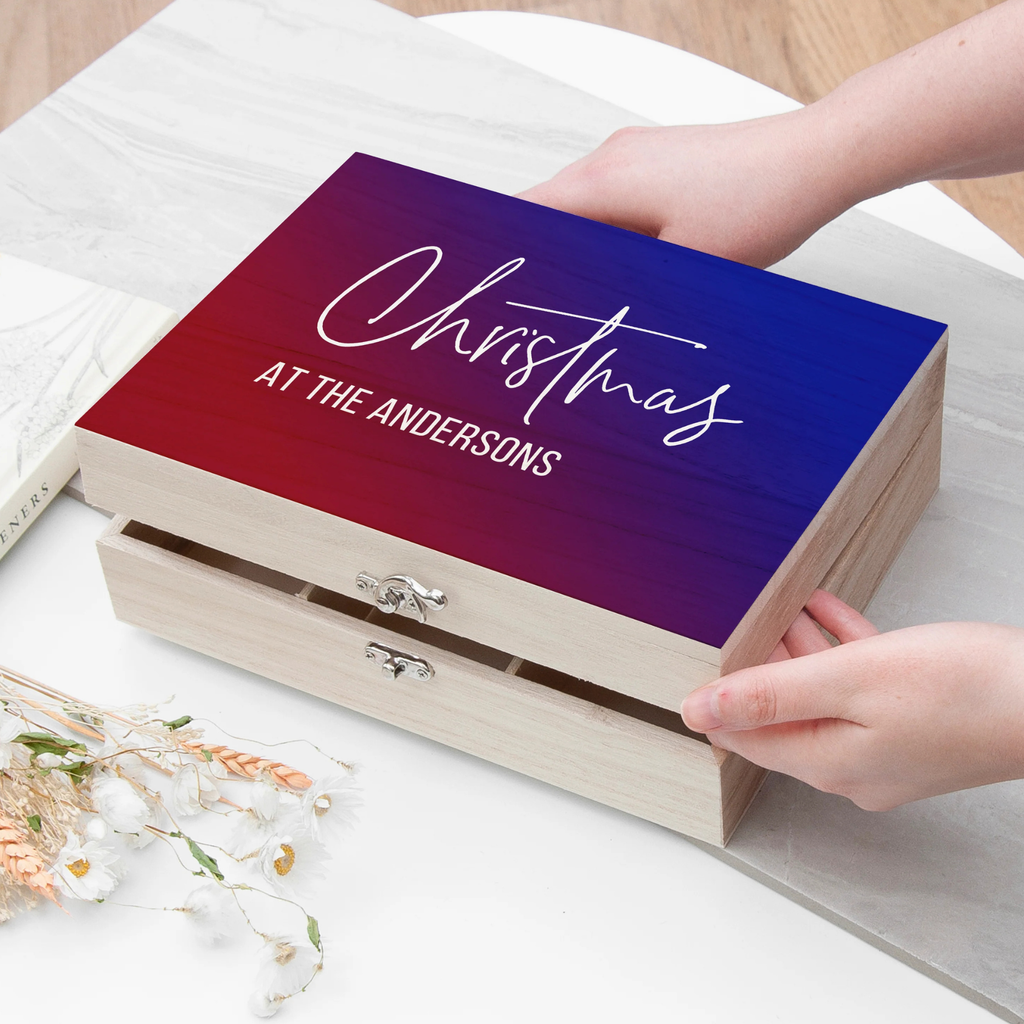 Personalised Gradient Family Christmas Eve Box