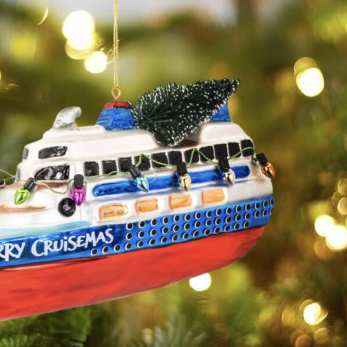 Merry Cruisemas Cruise Ship Christmas Bauble