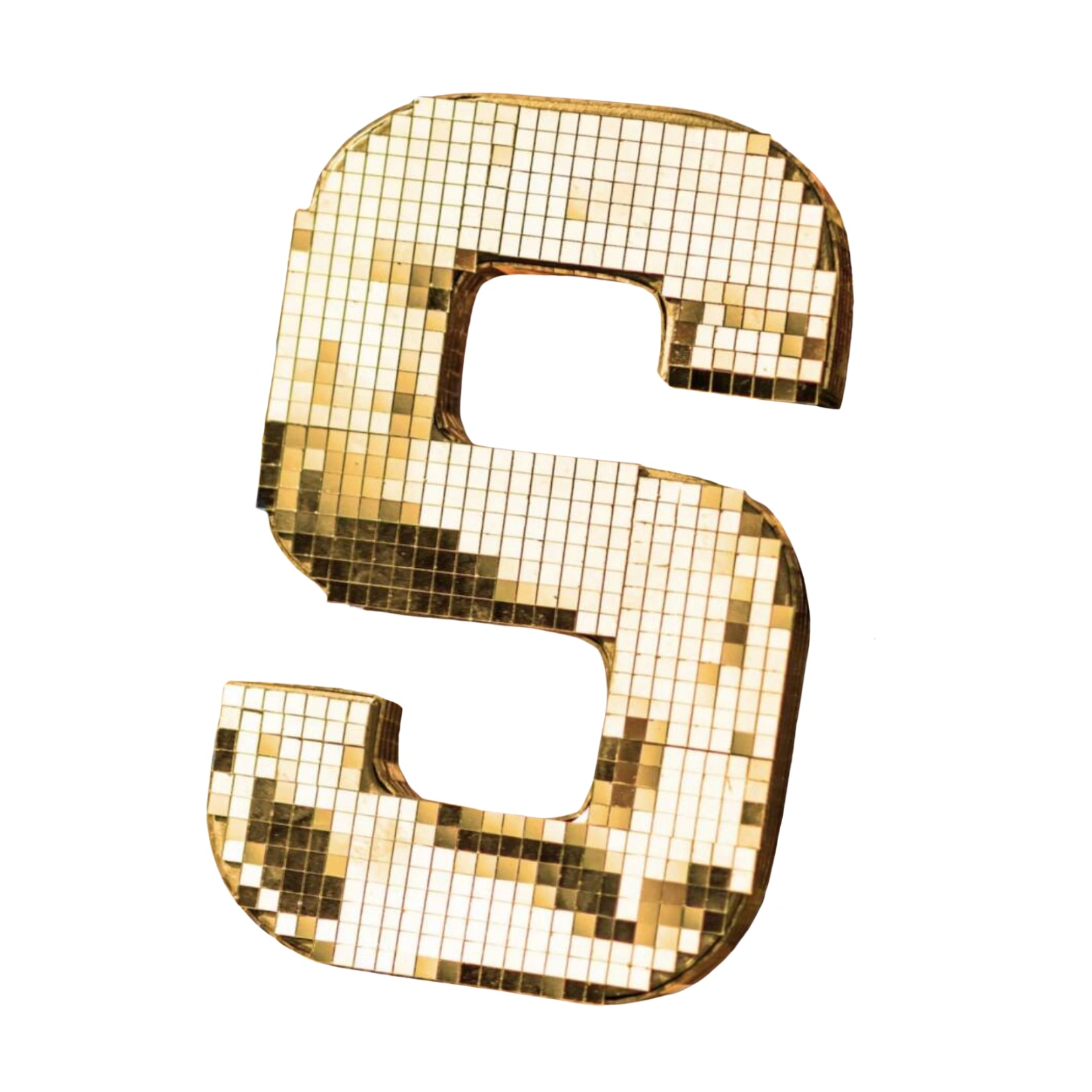 Make Your Own Disco Mirror Letter
