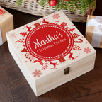 Personalised Snowflake Wreath Christmas Eve Box