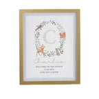 Personalised Woodland Print In A Frame