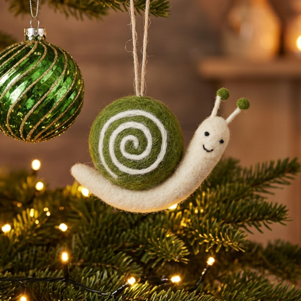 Garden Snail Felt Decoration