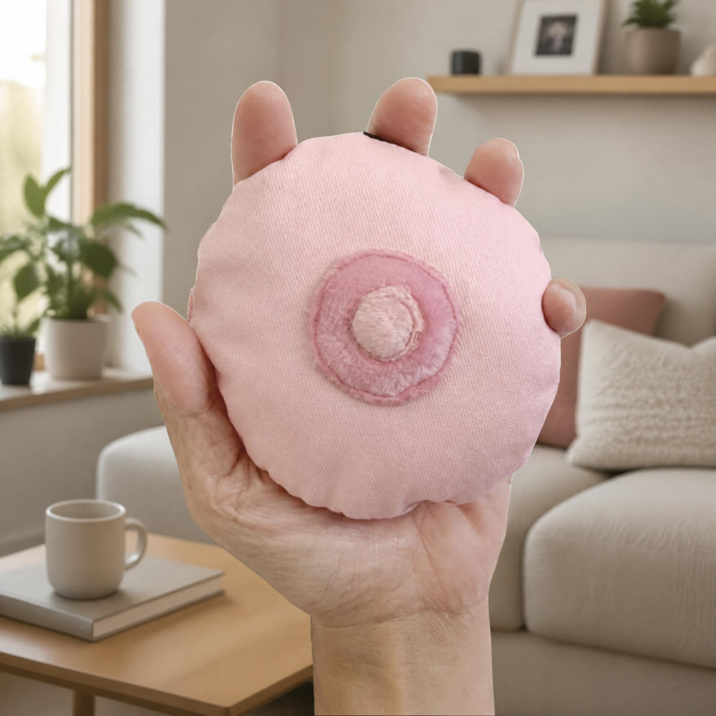 Pocket Pal Pink Boob Microwaveable Hand Warmer