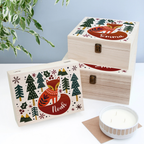 Personalised Scandi Fox Christmas Eve Box