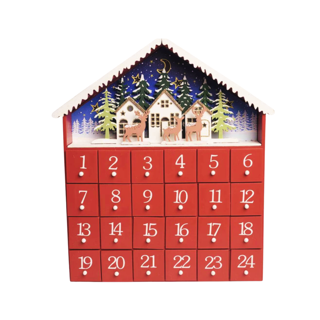 Personalised LED House Advent Calendar