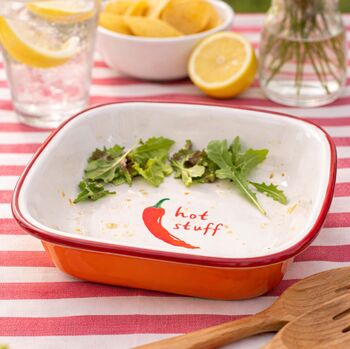 Hot Stuff Chilli Enamel Dish