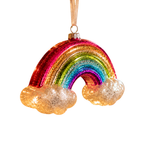 Rainbow with Clouds Christmas Bauble