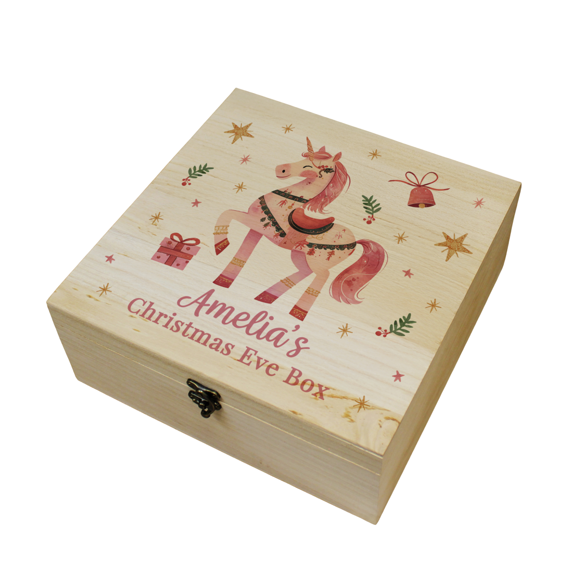 Personalised Unicorn Christmas Eve Box
