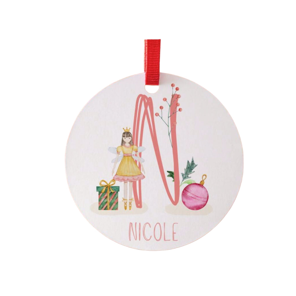 Personalised Nutcracker or Sugar Plum Fairy Christmas Ornament