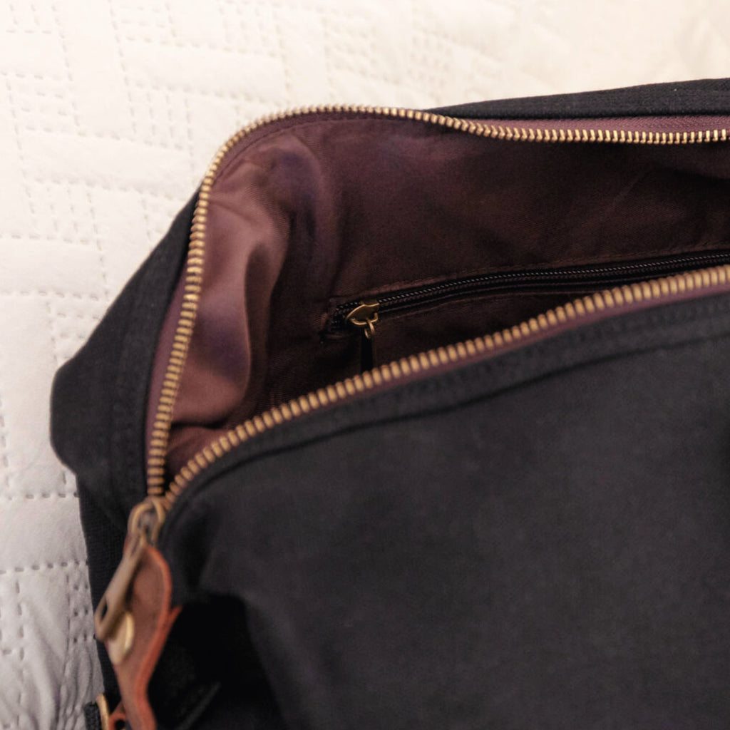 Monogrammed Luxury Waxed Canvas Holdall
