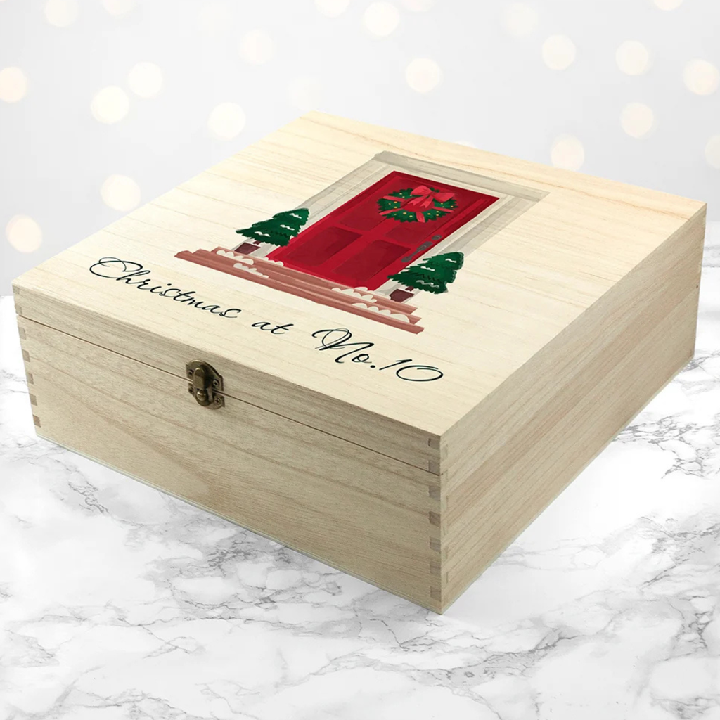 Personalised Festive Door Christmas Box