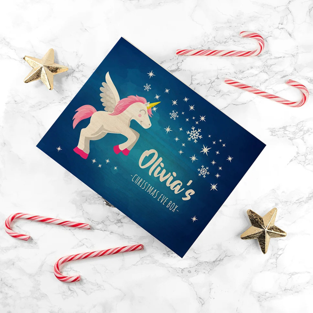 Personalised Baby Unicorn Christmas Eve Box