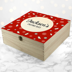 Personalised Cat Treats Christmas Box