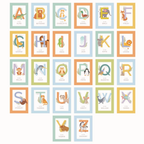 Personalised Animal Alphabet Print With Frame