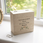 Personalised Christening Keepsake Wooden Jewellery Box