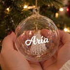 Personalised Glass Christmas Tree Bauble