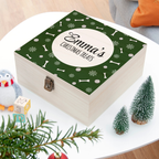 Personalised Dog Christmas Treats Wooden Box